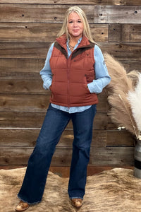 Lenora Burnt Red Vest by Kimes Ranch-Vest-Kimes-Gallop 'n Glitz- Women's Western Wear Boutique, Located in Grants Pass, Oregon