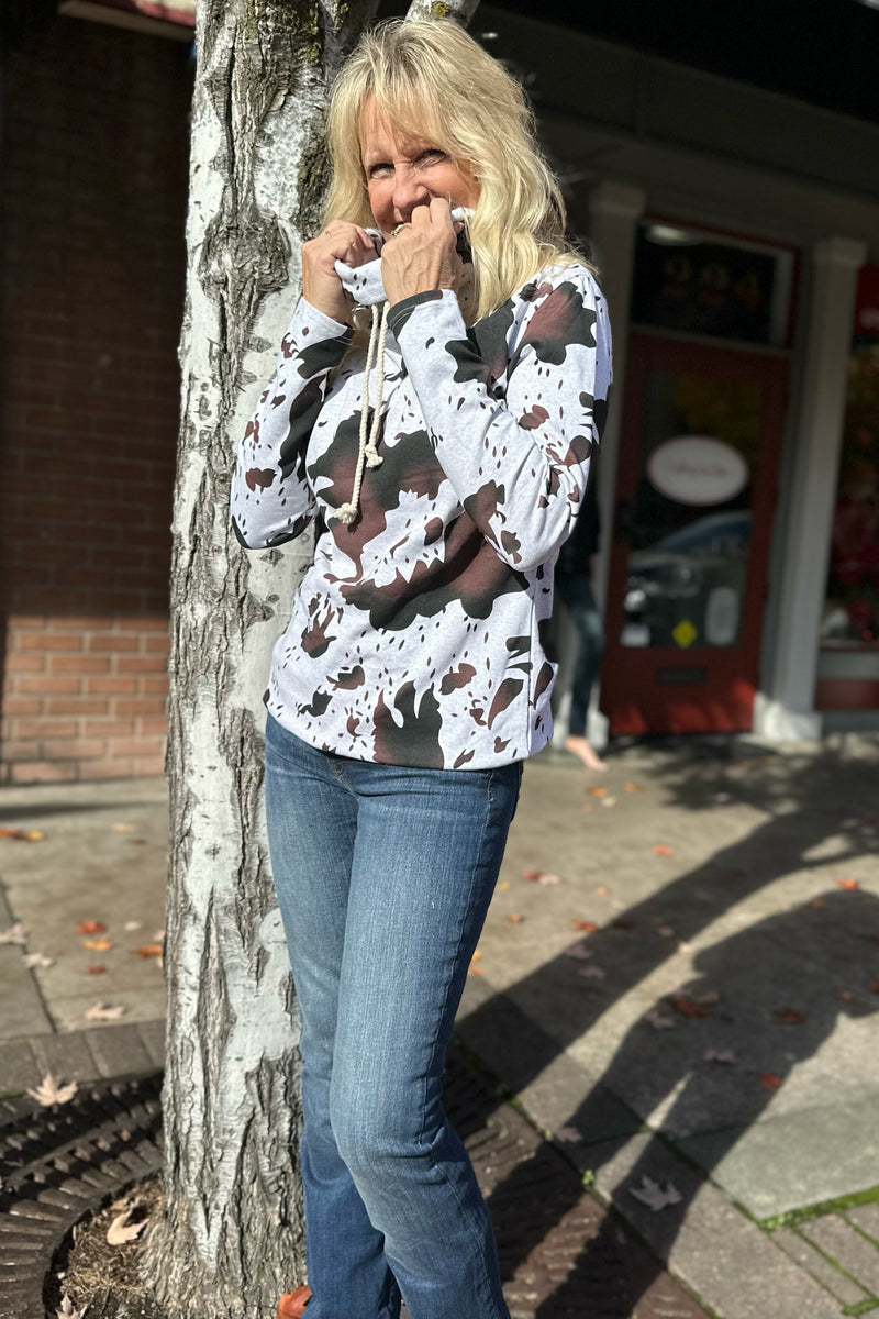 Ampersand Avenue Women's Cowl Neck | Let's Go Girls-Hoodie-Ampersand-Gallop 'n Glitz- Women's Western Wear Boutique, Located in Grants Pass, Oregon