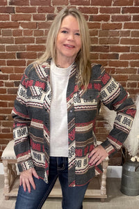 Lorelei Grey Snap Shirt by Outback-top-Outback Trading-Gallop 'n Glitz- Women's Western Wear Boutique, Located in Grants Pass, Oregon