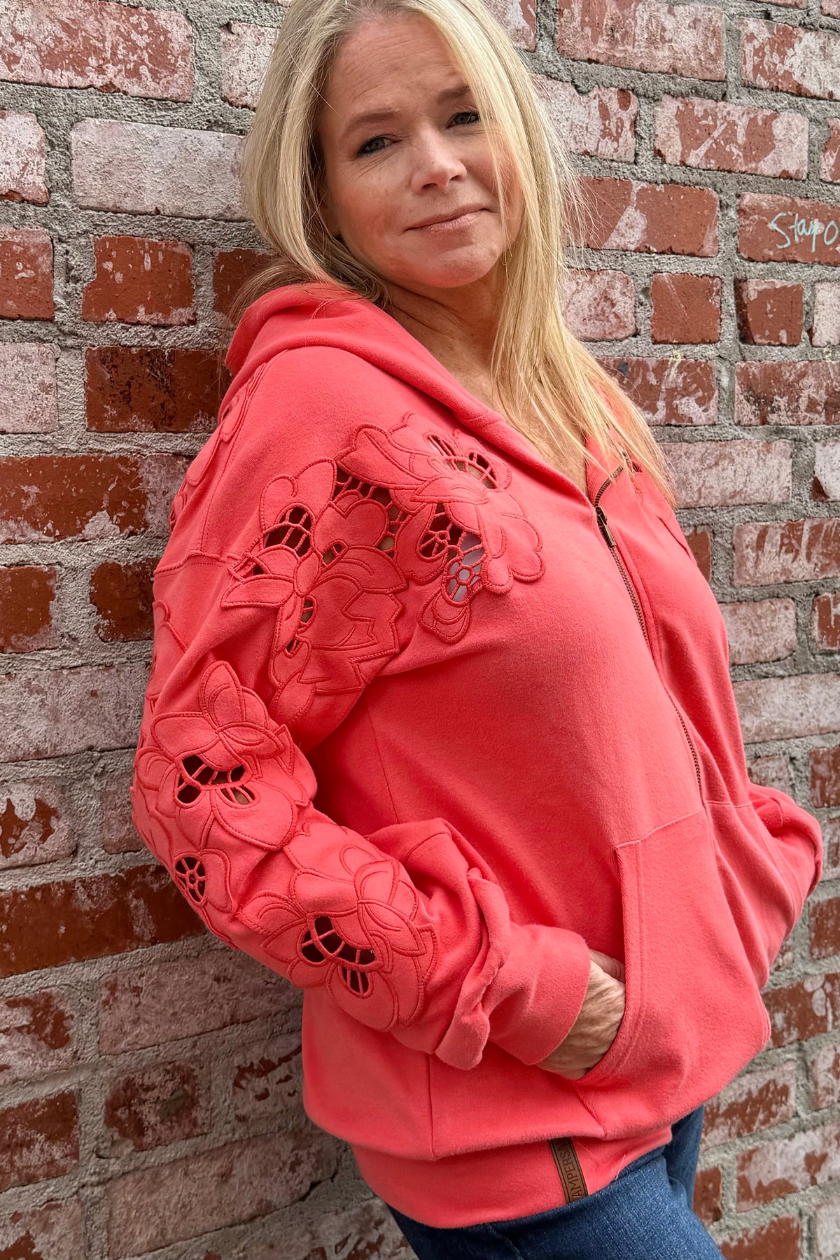 Love Story Zip Up Hoodie by Ampersand-Sweatshirt-Ampersand-Gallop 'n Glitz- Women's Western Wear Boutique, Located in Grants Pass, Oregon