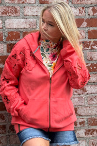 Love Story Zip Up Hoodie by Ampersand-Sweatshirt-Ampersand-Gallop 'n Glitz- Women's Western Wear Boutique, Located in Grants Pass, Oregon