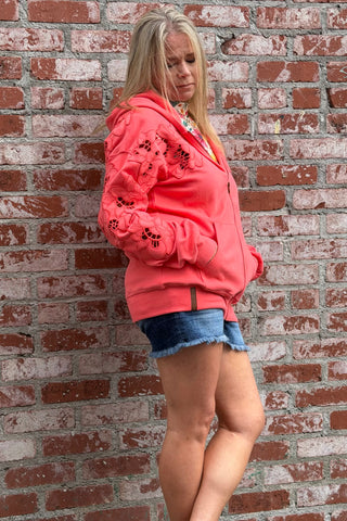 Love Story Zip Up Hoodie by Ampersand-Hoodie-Ampersand-Gallop 'n Glitz- Women's Western Wear Boutique, Located in Grants Pass, Oregon