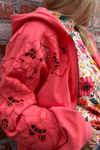 Love Story Zip Up Hoodie by Ampersand-Hoodie-Ampersand-Gallop 'n Glitz- Women's Western Wear Boutique, Located in Grants Pass, Oregon
