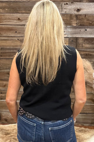 The Essential Shell Black-Top-Kerisma-Gallop 'n Glitz- Women's Western Wear Boutique, Located in Grants Pass, Oregon