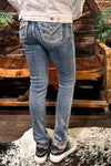 Miss Me Metallic Border Stitch Skinny Jean-Skinny-Miss Me-Gallop 'n Glitz- Women's Western Wear Boutique, Located in Grants Pass, Oregon