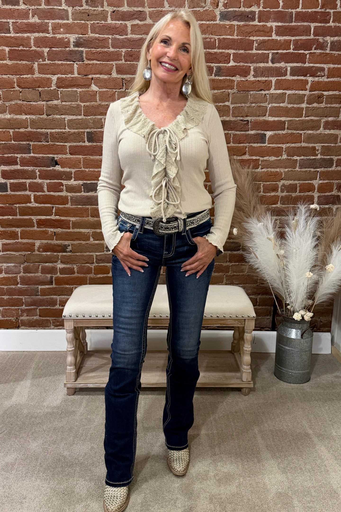 Dreamcatcher Mid Rise Bootcut Jean by Miss Me-Bootcut-Miss Me-Gallop 'n Glitz- Women's Western Wear Boutique, Located in Grants Pass, Oregon