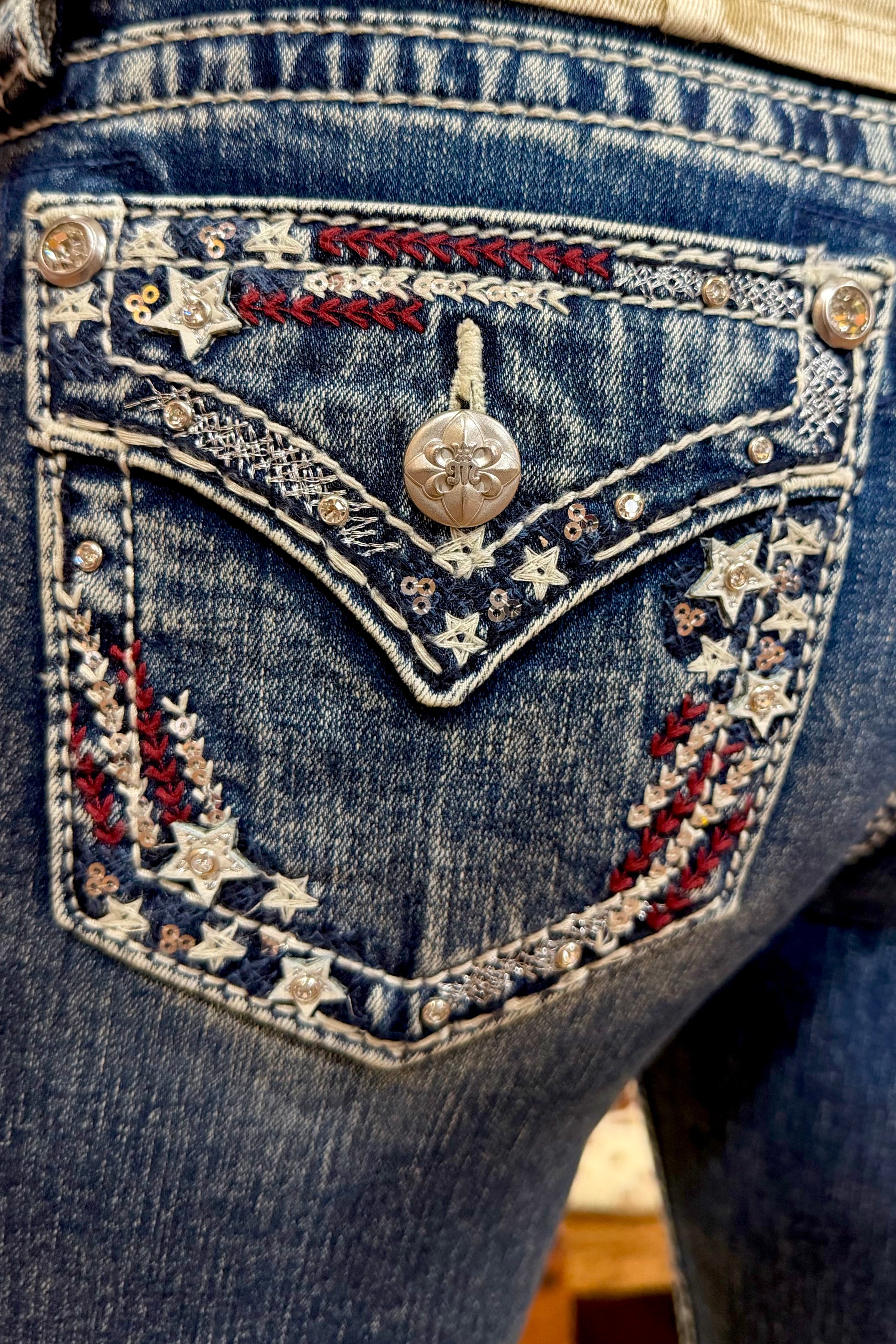 Flag Day Americana Bootcut Jean by Miss Me-Bootcut-Miss Me-Gallop 'n Glitz- Women's Western Wear Boutique, Located in Grants Pass, Oregon