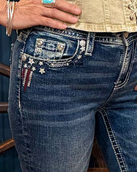 Flag Day Americana Bootcut Jean by Miss Me-Bootcut-Miss Me-Gallop 'n Glitz- Women's Western Wear Boutique, Located in Grants Pass, Oregon
