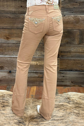 Ainsley Tan Bootcut Jean by Miss Me-Bootcut-Miss Me-Gallop 'n Glitz- Women's Western Wear Boutique, Located in Grants Pass, Oregon