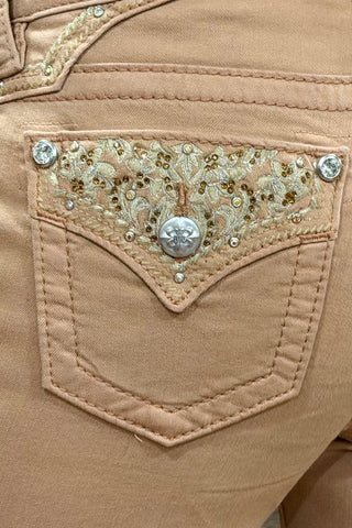 Ainsley Tan Bootcut Jean by Miss Me-Bootcut-Miss Me-Gallop 'n Glitz- Women's Western Wear Boutique, Located in Grants Pass, Oregon