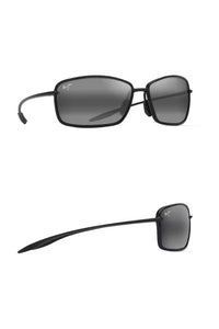 Maui Jim Malu Polarized Wrap Shiny Black Sunglasses-Sunglasses-Maui Jim-Gallop 'n Glitz- Women's Western Wear Boutique, Located in Grants Pass, Oregon