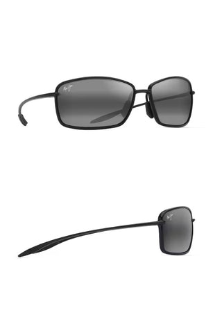 Maui Jim Malu Polarized Wrap Shiny Black Sunglasses-Sunglasses-Maui Jim-Gallop 'n Glitz- Women's Western Wear Boutique, Located in Grants Pass, Oregon