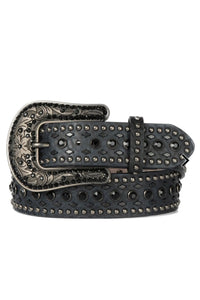 Nocona Women's Black Studded Western Belt-Belt-M&F-Gallop 'n Glitz- Women's Western Wear Boutique, Located in Grants Pass, Oregon