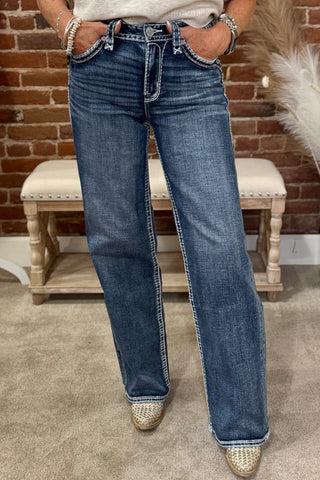 FINAL SALE - Rock Revival "MILLIE" High Rise Wide Leg Jean-Wide Leg-Rock Revival-Gallop 'n Glitz- Women's Western Wear Boutique, Located in Grants Pass, Oregon