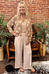 Miss Me Linen Pant with Crochet Details-Casual-Miss Me-Gallop 'n Glitz- Women's Western Wear Boutique, Located in Grants Pass, Oregon