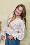 Golden Mesa Boho Cream Top By Miss Me-Top-Miss Me-Gallop 'n Glitz- Women's Western Wear Boutique, Located in Grants Pass, Oregon