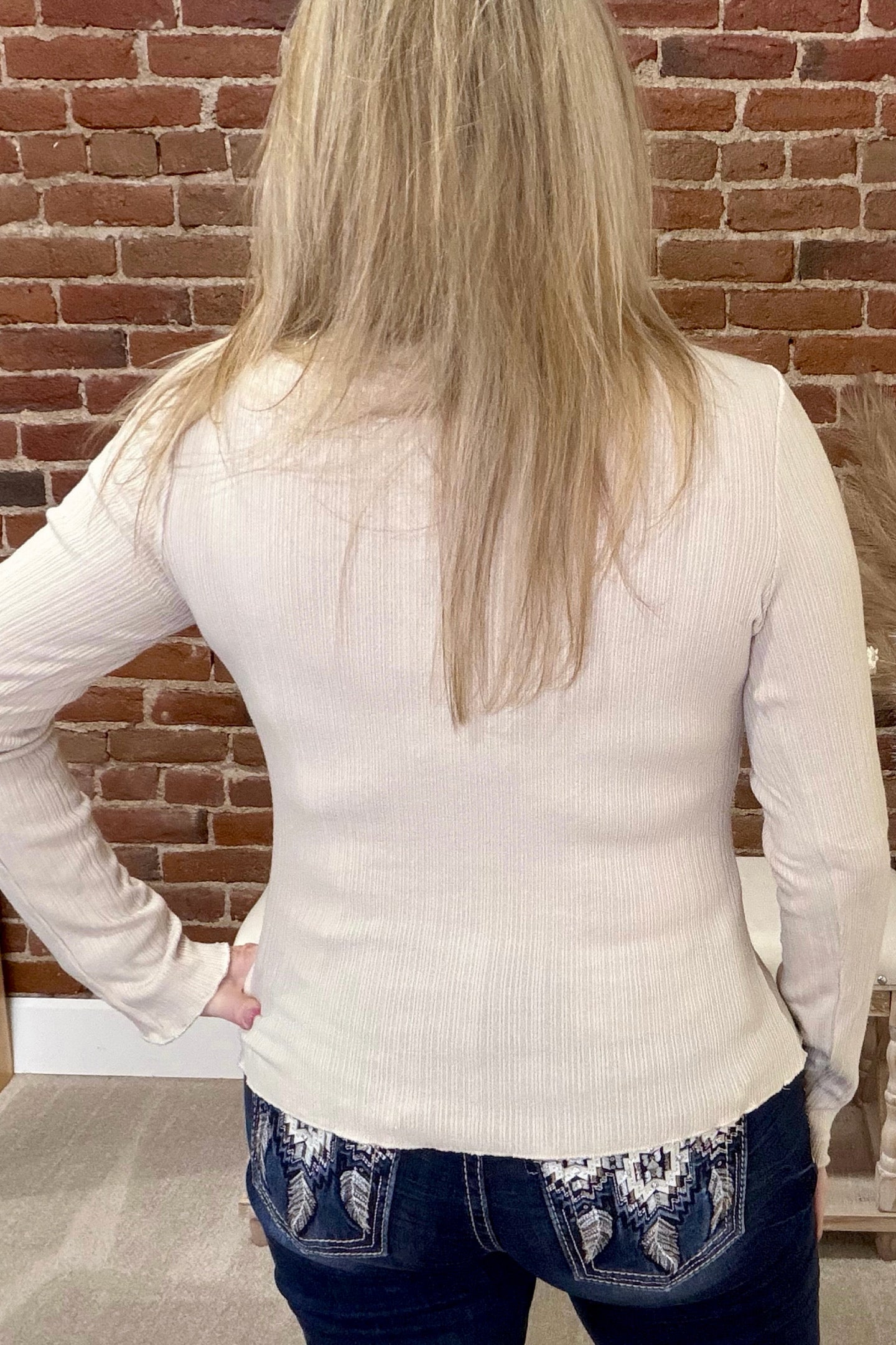 Ruffles and Romance Top By Miss Me-Top-Miss Me-Gallop 'n Glitz- Women's Western Wear Boutique, Located in Grants Pass, Oregon