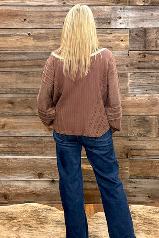 The Indie Lace Up Top By Miss Me