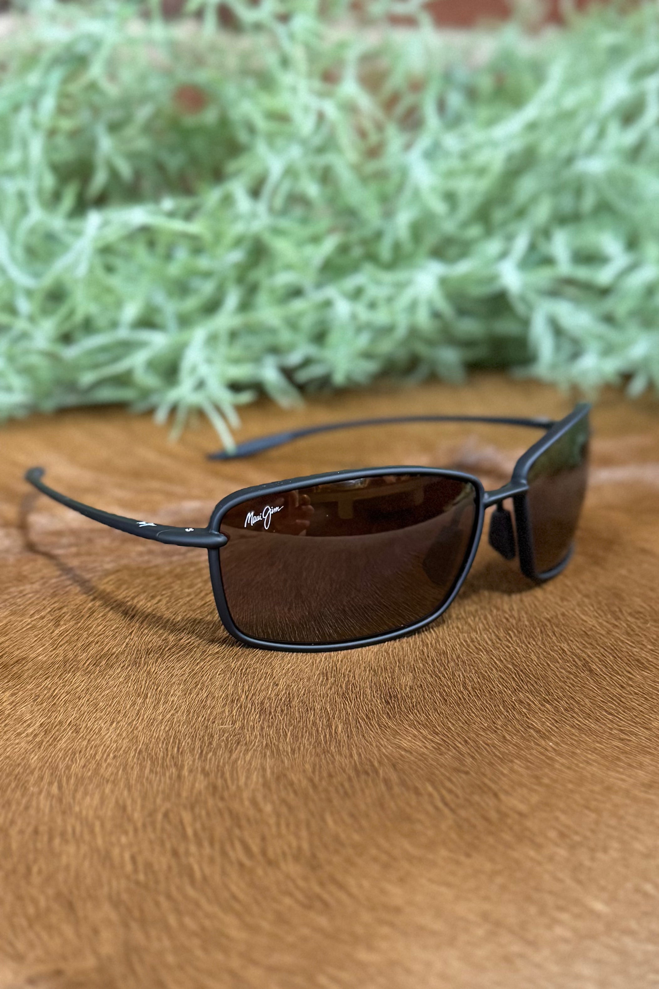 Maui Jim Malu Polarized Wrap Matte Black Sunglasses-Sunglasses-Maui Jim-Gallop 'n Glitz- Women's Western Wear Boutique, Located in Grants Pass, Oregon