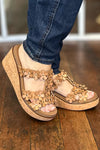 Corkys Mic Drop Wedge Slide Caramel-Women's Shoes-Corkys-Gallop 'n Glitz- Women's Western Wear Boutique, Located in Grants Pass, Oregon