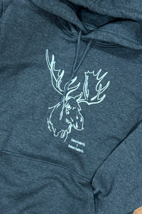 Men's Moose Hoodie by Outback-Men's Outerwear-Outback Trading-Gallop 'n Glitz- Women's Western Wear Boutique, Located in Grants Pass, Oregon