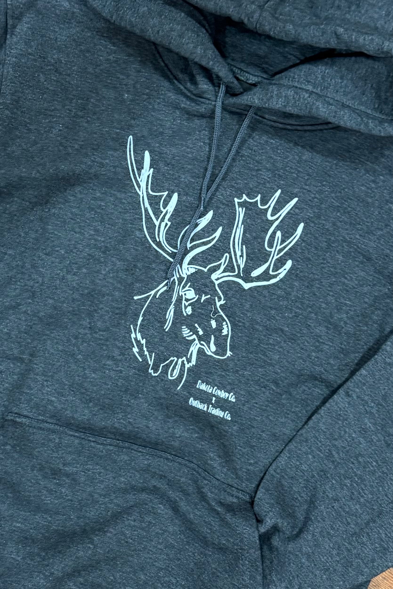 Men's Moose Hoodie by Outback-Men's Outerwear-Outback Trading-Gallop 'n Glitz- Women's Western Wear Boutique, Located in Grants Pass, Oregon