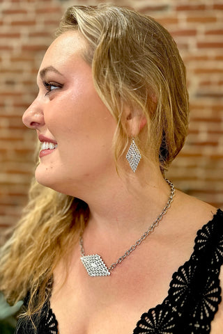 Silver Aztec Necklace-Jewelry-Sterling Kreek-Gallop 'n Glitz- Women's Western Wear Boutique, Located in Grants Pass, Oregon