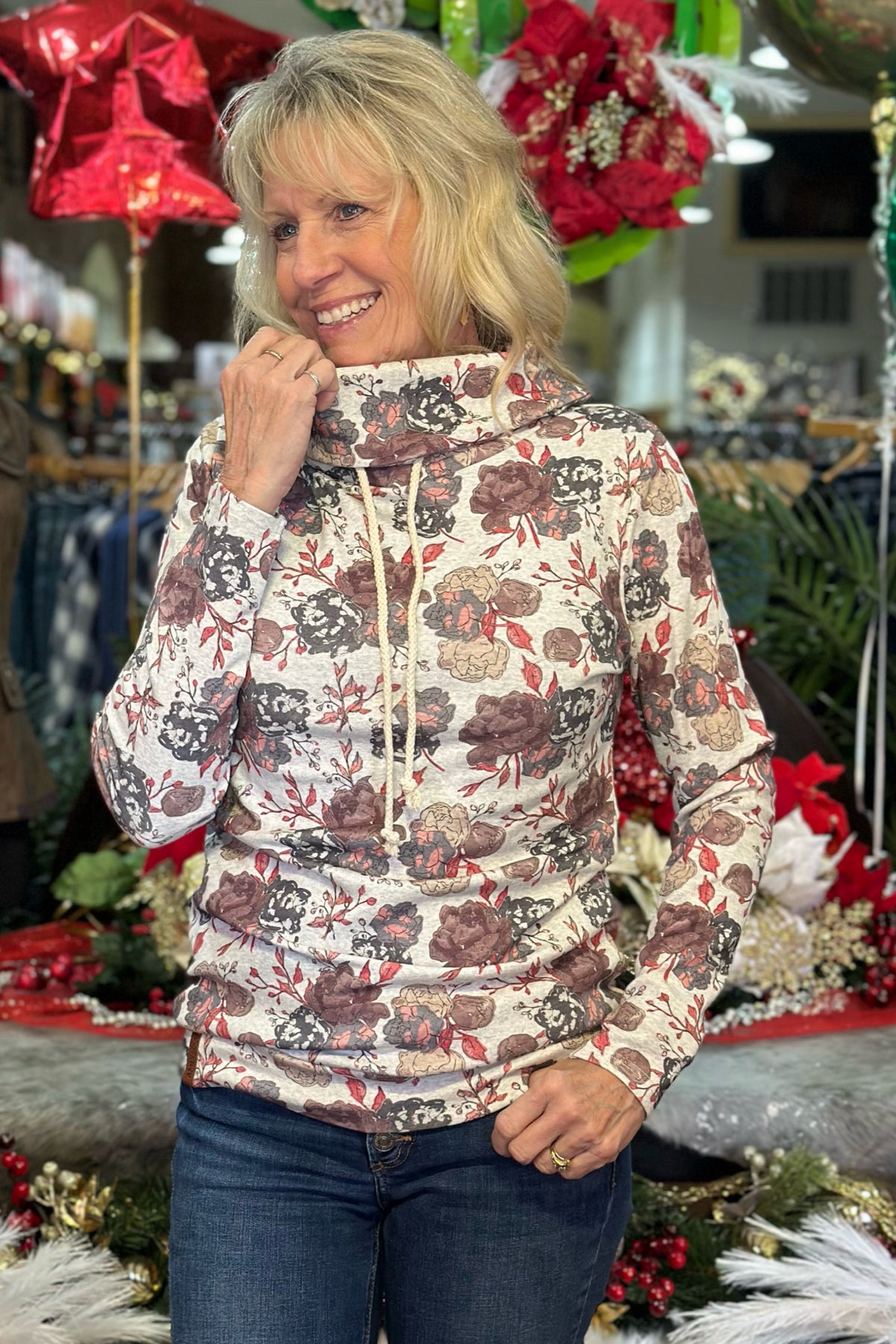 No Doubt Cowlneck Sweatshirt By Ampersand-Door Buster-Ampersand-Gallop 'n Glitz- Women's Western Wear Boutique, Located in Grants Pass, Oregon