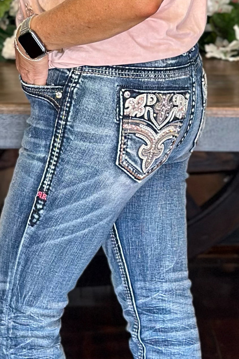 Rock Revival "NURI" Bootcut Jean 32" Inseam-Bootcut-Rock Revival-Gallop 'n Glitz- Women's Western Wear Boutique, Located in Grants Pass, Oregon