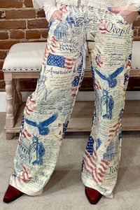 Old Glory Lace Drawstring Pants-Casual-Origami-Gallop 'n Glitz- Women's Western Wear Boutique, Located in Grants Pass, Oregon