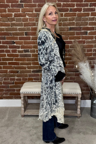 Wild West Sparkle Lace Duster-Duster-Origami-Gallop 'n Glitz- Women's Western Wear Boutique, Located in Grants Pass, Oregon