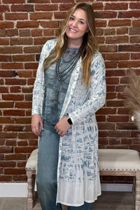 Bluebonnet and Sparkle Dreams Duster-Duster-Origami-Gallop 'n Glitz- Women's Western Wear Boutique, Located in Grants Pass, Oregon