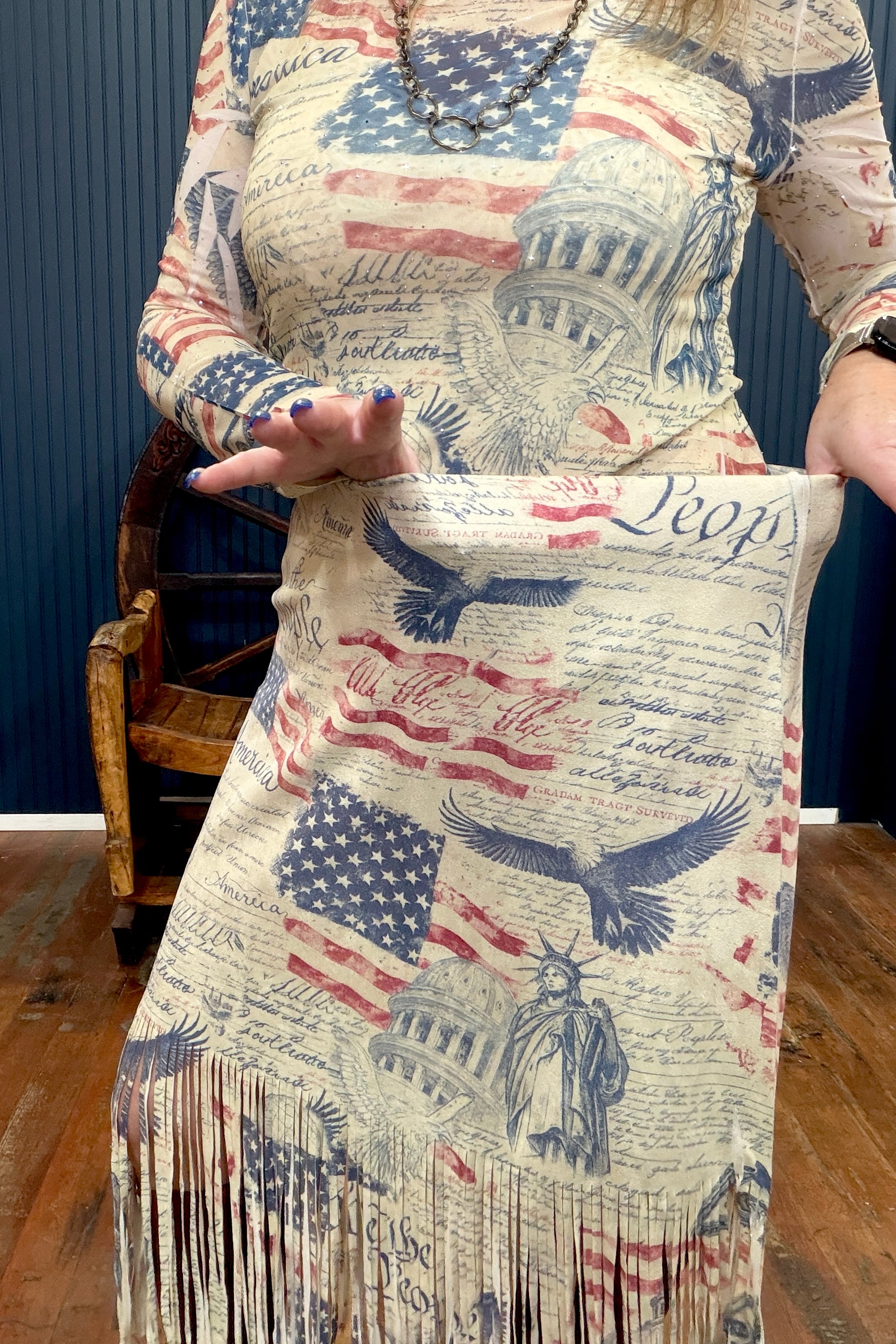 Freedom Fringe Faux Suede Skirt-Skirt-Origami-Gallop 'n Glitz- Women's Western Wear Boutique, Located in Grants Pass, Oregon