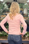 Long Sleeve Back to Basics Blush Top By PJ Salvage-top-PJ Salvage-Gallop 'n Glitz- Women's Western Wear Boutique, Located in Grants Pass, Oregon