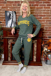 Campfire Cozy Waffle Sage Leaf Pant By PJ Salvage-Pajamas-PJ Salvage-Gallop 'n Glitz- Women's Western Wear Boutique, Located in Grants Pass, Oregon