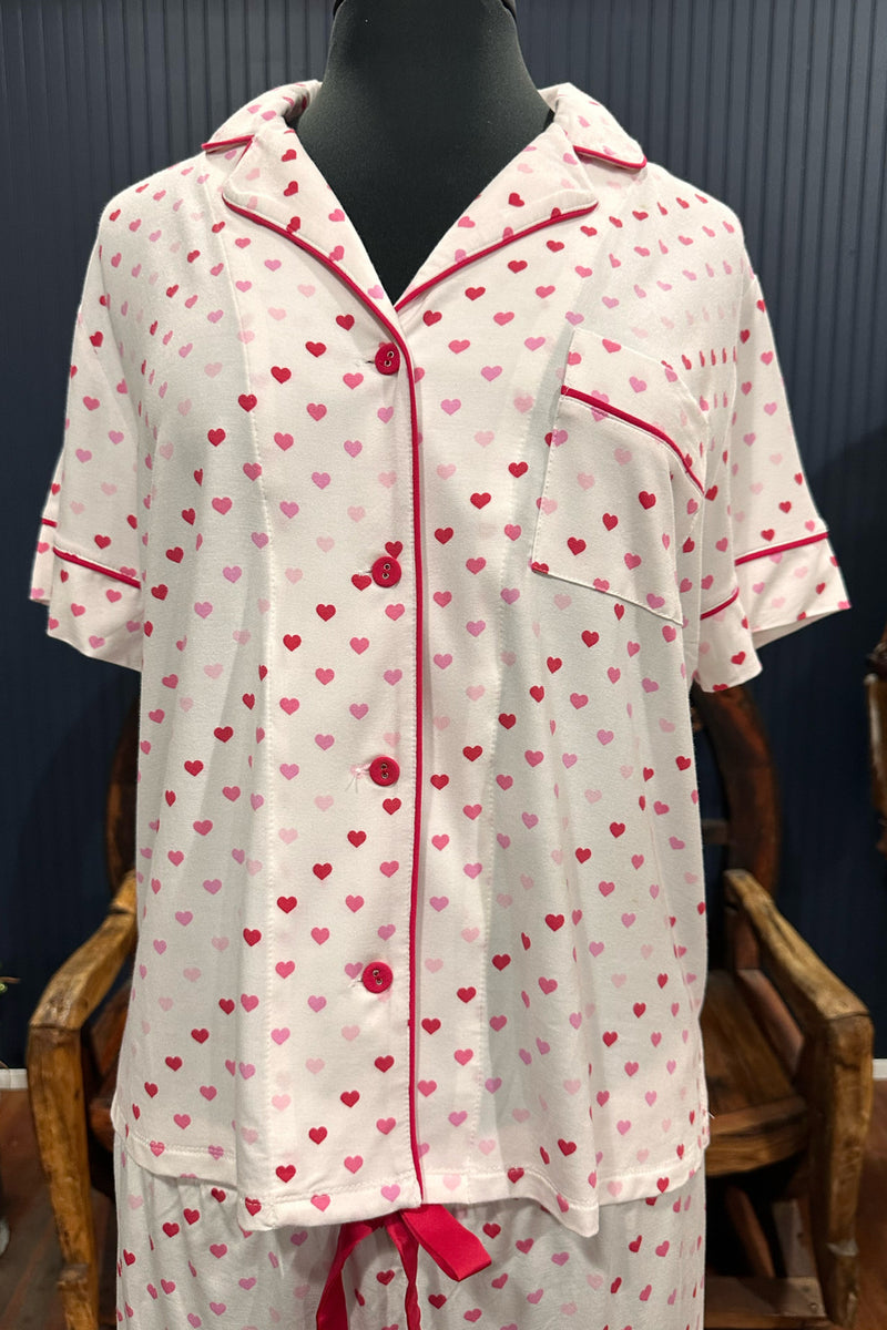 Day Dream PJ Button Up Top By PJ Salvage-Pajamas-PJ Salvage-Gallop 'n Glitz- Women's Western Wear Boutique, Located in Grants Pass, Oregon