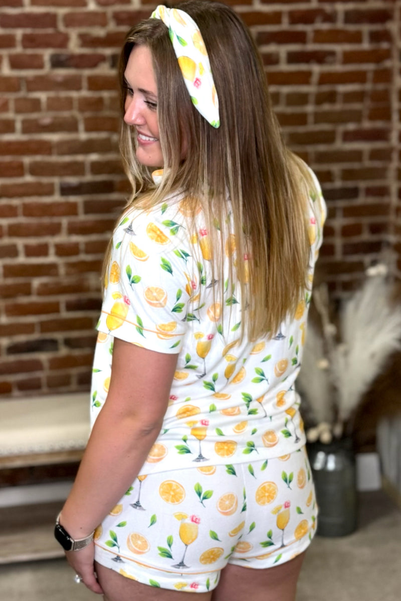 Mimosa Me PJ Set By PJ Salvage-Pajamas-PJ Salvage-Gallop 'n Glitz- Women's Western Wear Boutique, Located in Grants Pass, Oregon