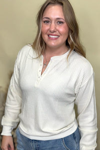 Morning Waffles Long Sleeve Top by PJ Salvage-Pajamas-PJ Salvage-Gallop 'n Glitz- Women's Western Wear Boutique, Located in Grants Pass, Oregon