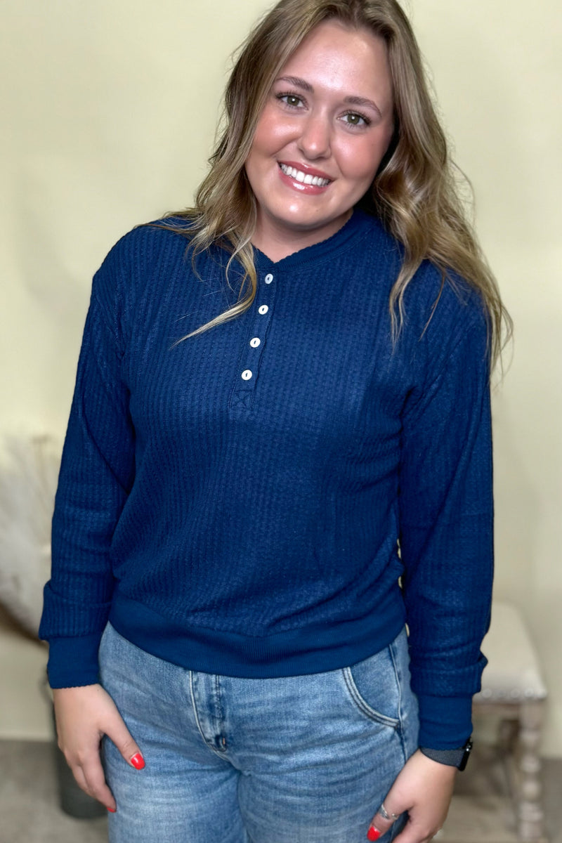 Morning Waffles Long Sleeve Top by PJ Salvage-Pajamas-PJ Salvage-Gallop 'n Glitz- Women's Western Wear Boutique, Located in Grants Pass, Oregon