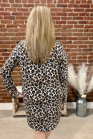 Holiday Dream Leopard Nightshirt By PJ Salvage-Pajamas-PJ Salvage-Gallop 'n Glitz- Women's Western Wear Boutique, Located in Grants Pass, Oregon