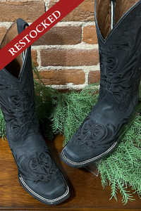 Black Embroidered Boots by Circle G-Women's Boot-Circle G Boots-Gallop 'n Glitz- Women's Western Wear Boutique, Located in Grants Pass, Oregon