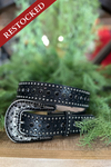 Nocona Women's Black Studded Western Belt-Belt-M&F-Gallop 'n Glitz- Women's Western Wear Boutique, Located in Grants Pass, Oregon