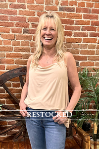 Feels Like a Rose Petal Tank Top By POL-top-POL-Gallop 'n Glitz- Women's Western Wear Boutique, Located in Grants Pass, Oregon