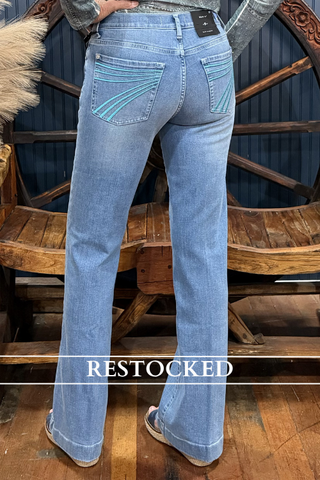 Dojo Iceflow Trouser Flare By 7 For All Mankind-Flare-7 for all mankind-Gallop 'n Glitz- Women's Western Wear Boutique, Located in Grants Pass, Oregon