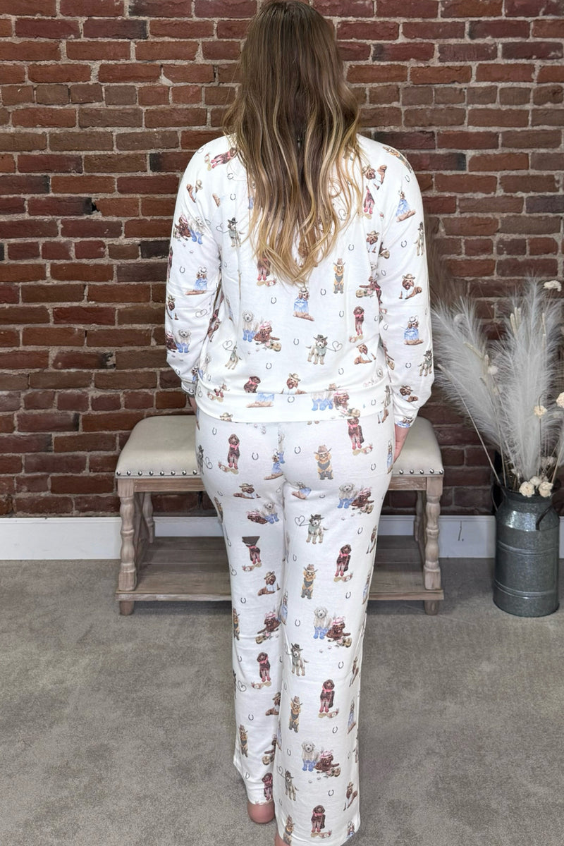 Ruff On The Range PJ Set By PJ Salvage-Pajamas-PJ Salvage-Gallop 'n Glitz- Women's Western Wear Boutique, Located in Grants Pass, Oregon