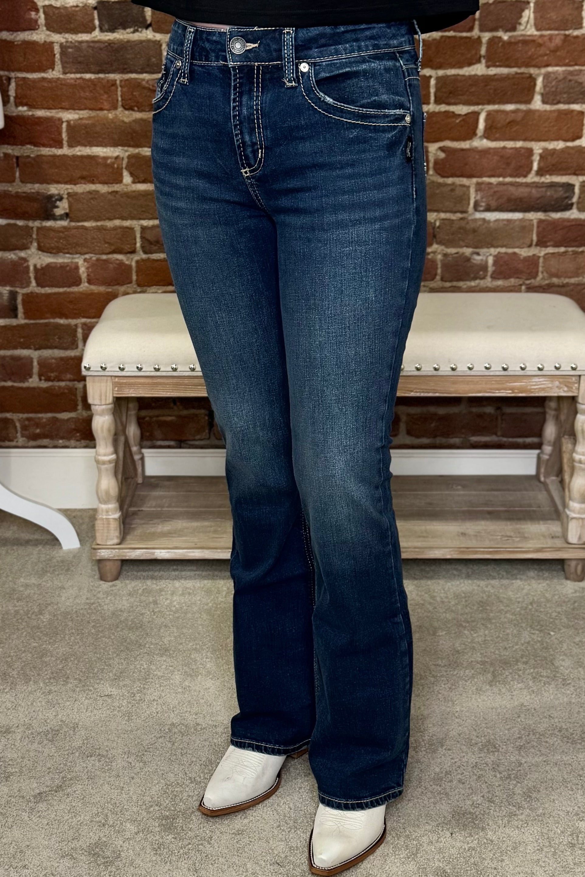 Avery High Rise Bootcut Jeans by Silver-Bootcut-Silver Jeans-Gallop 'n Glitz- Women's Western Wear Boutique, Located in Grants Pass, Oregon