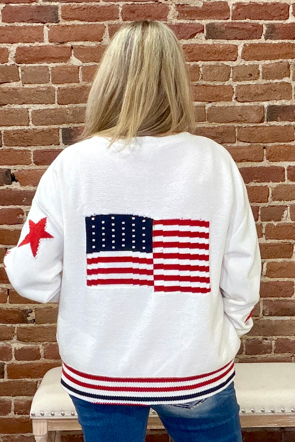 Stars and Stripes Cardigan-Cardigan-ee:some-Gallop 'n Glitz- Women's Western Wear Boutique, Located in Grants Pass, Oregon
