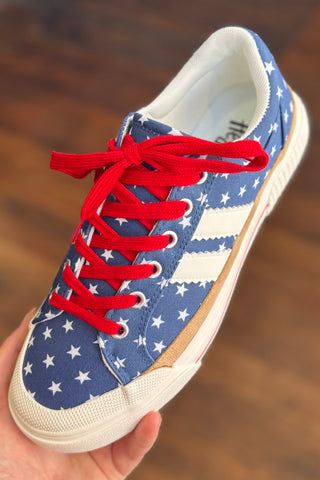 THATS HER Americana Lace-Up Platform Sneakers By Corkys-Women's Shoes-Corkys-Gallop 'n Glitz- Women's Western Wear Boutique, Located in Grants Pass, Oregon