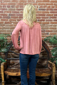 Floral Embroidered Top by POL-top-POL-Gallop 'n Glitz- Women's Western Wear Boutique, Located in Grants Pass, Oregon