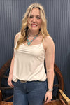 Feels Like a Rose Petal Tank Top By POL-top-POL-Gallop 'n Glitz- Women's Western Wear Boutique, Located in Grants Pass, Oregon